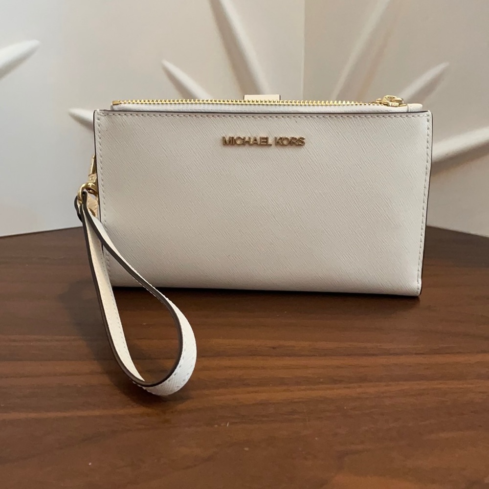 NWT Michael Kors Large Double Zipper Wristlet